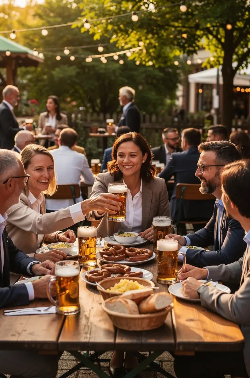 Modernes Hotel mit komfortabler Lounge als idealer Ausgangspunkt für Abendaktivitäten bei Geschäftsreisen